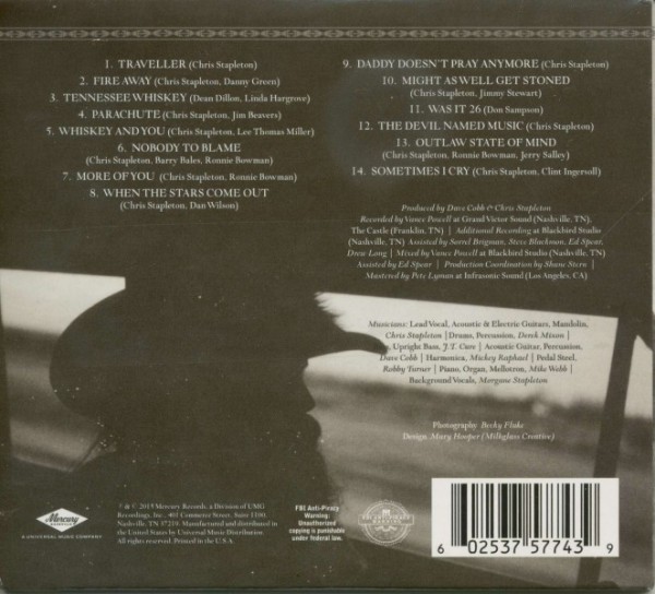 Great Album Chris Stapleton Traveller Born To Listen